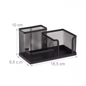 Relaxdays Schreibtisch-Organizer Schwarz