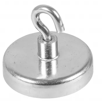 Eichner Magnet-Haken Silber, Metall Ø 3,6 x 1,7 cm, 5 Stück