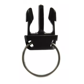 Eichner Schlüsselring mit Clip Schwarz