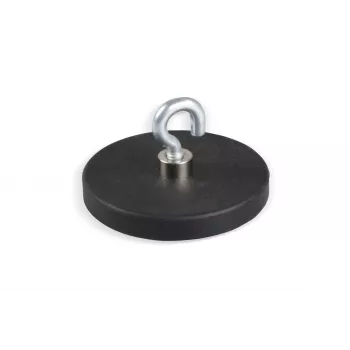 Eichner Magnet-Haken Schwarz, Metall Ø 4,3 x 6,0 cm, 5 Stück