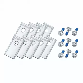 Bosch VISIMOW18V Ersatzmesser-Set (3 Klingen) - Echtes Zubehör für Akku-Rasenmäher