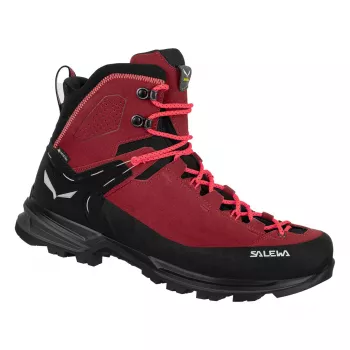 Salewa MTN Trainer 2 Mid GTX Damen-Wanderschuhe - Red Dahlia/Schwarz - UK 5 (EU 38)