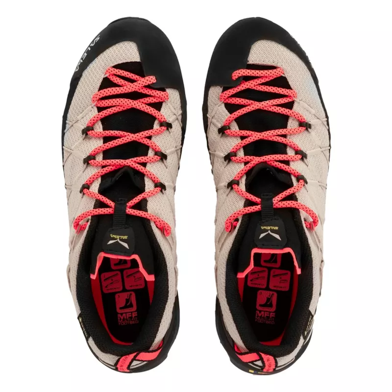 Salewa Wildfire 2 GTX Damen-Zustiegsschuhe - Oatmeal/Schwarz, Größe 38