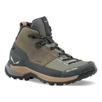 SALEWA Puez Leather Mid PTX Damen-Wanderschuhe - Bungee Cord / Onyx