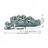 WAGO 2005-7642 Durchgangsklemme, 4 mm², 32 A, 400 V, grau, CAGE CLAMP