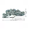 WAGO 2005-7646 Durchgangsklemme, 3-Leiter, 400V, 24A, 2,5mm², grau