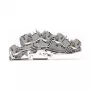 WAGO 2005-7646 Durchgangsklemme, 3-Leiter, 400V, 24A, 2,5mm², grau