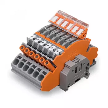 WAGO 2007-8875 Reihenklemme für Stromwandler, 1-polig, grau, Push-in CAGE CLAMP, 41 A, 1000 V, DIN-Schiene