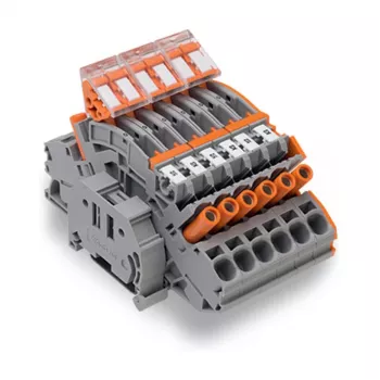 WAGO 2007-8875 Reihenklemme für Stromwandler, 1-polig, grau, Push-in CAGE CLAMP, 41 A, 1000 V, DIN-Schiene
