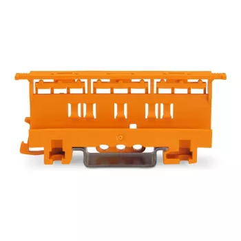WAGO 221-500 Montageträger für 221er Serie Verbindungsklemmen, Polyamid, Orange, 17,5 mm x 25,5 mm x 77,6 mm
