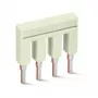 WAGO 2002-408 TOPJOB S 4-Leiter-Durchgangsklemme, 2,5 mm², 25 A, grau, Hutschienenmontage