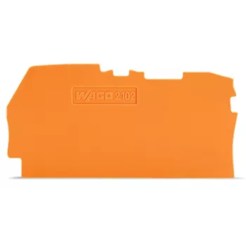 WAGO 2102-1292 Abschluss- und Zwischenplatte, 0,8 mm, Orange