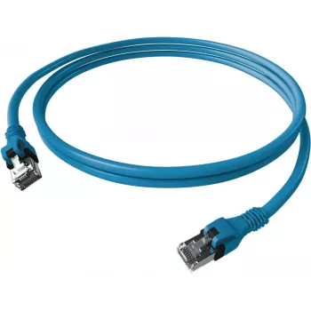 EasyLan saCon DualBoot Patchkabel Cat.6A S/FTP Blau 7,5m