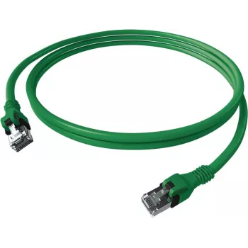 EasyLan DualBoot Push Patch Cable Cat.6A S/FTP Green 7.5m