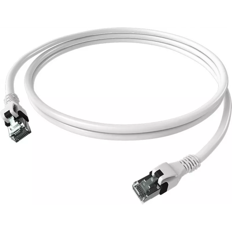 EasyLan saCon DualBoot Patchkabel Cat.6A S/FTP Weiß 2,0m