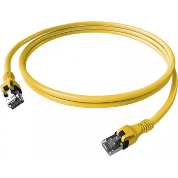 EasyLan saCon DualBoot Patchkabel S/FTP Gelb 5,00m Cat.6A