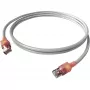 EasyLan DualBoot LED Patchkabel RJ45 S/FTP Cat.6A (Class EA) mit saCon Stecker - LSOH - Grau - 0,5m