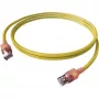EasyLan DualBoot LED Patchkabel RJ45 S/FTP Cat.6A (Class EA) mit saCon Stecker - LSOH - Gelb