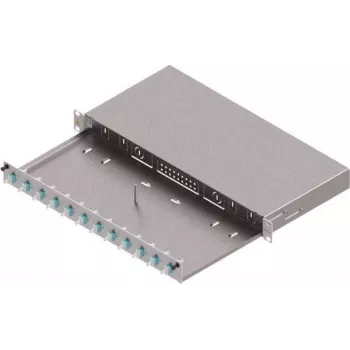 ZVK EasyLan Fiber Optic Patch Panel Basic LSB0B223 Grade C 1U 12 Ports 12x LC-Duplex OM3 - Fiber Optic (LSB0B223)