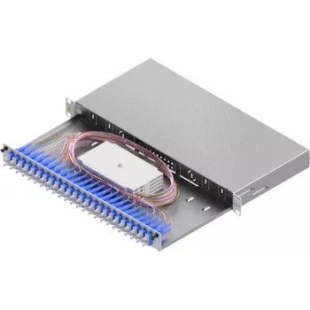 EASYLAN LSB1C225 Glasfaser-Spleißgehäuse Basic 1U 24x SC-Duplex OS2 Ausziehbar