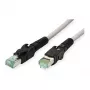 EASYLAN VarioBoot Cat.6A S/FTP Patchkabel Grau 3m