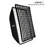 Walimex Pro Softbox Essential 80x120 cm Rechteck-Softbox mit Bowens-Anschluss, silbernem Innenleben, Diffusoren, Tragetasche