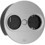 Bachmann TWIST 2 Steckdosenleiste mit 1x Schuko-Steckdose und 1x USB A/C, 2,0m Kabel, Schwarz/Edelstahl