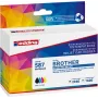 Edding Kompatible Tintenpatronen Kombipack Schwarz, Cyan, Magenta, Gelb - Ersatz für Brother LC-3219XL Serie (4er-Pack)