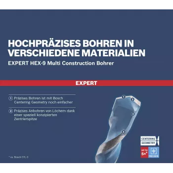 BOSCH EXPERT HEX-9 Multi Construction Multi-Purpose Bohrerset 8-teilig (2608901455)