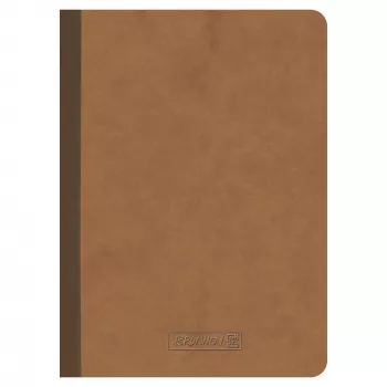 BRUNNEN FACT!plus Notizbuch A6 kariert 96 Blatt Braun