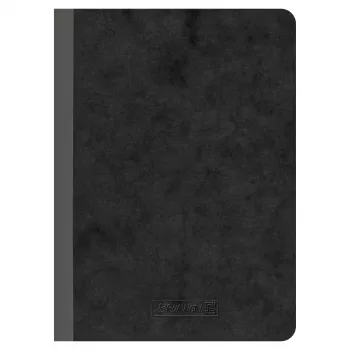 BRUNNEN FACT!plus Notizbuch A6 kariert 96 Blatt Schwarz 104367290