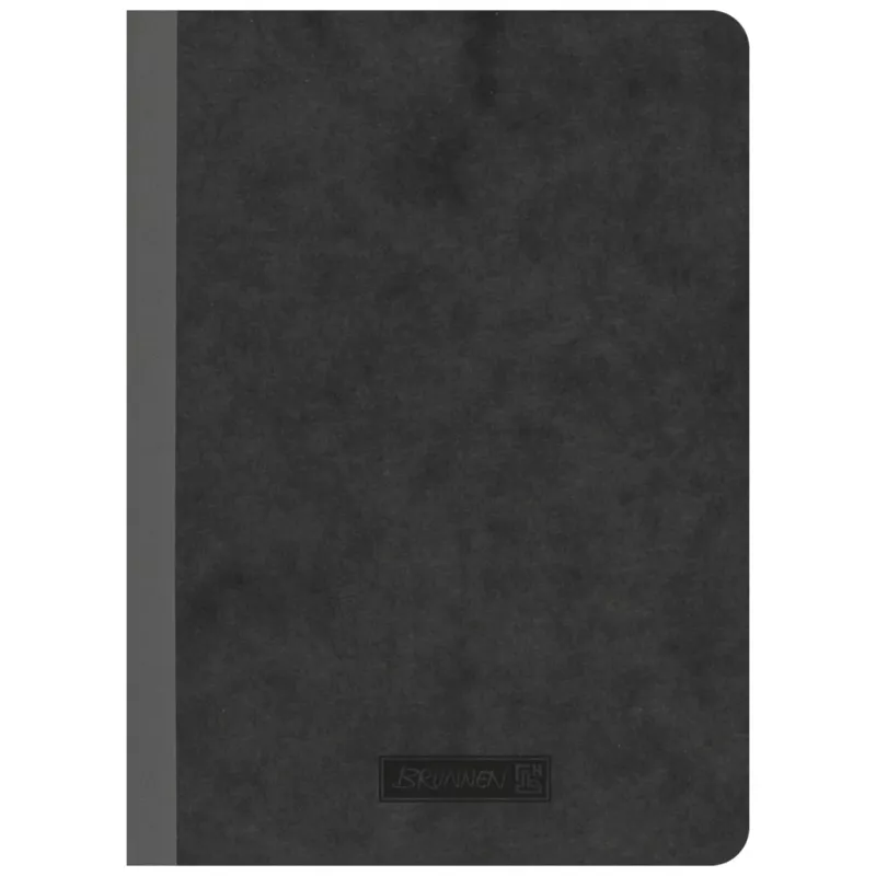 BRUNNEN FACT!plus Notizbuch DIN A6 Punktraster Hardcover Schwarz