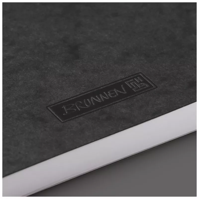 BRUNNEN FACT!plus Notizbuch DIN A6 Punktraster Hardcover Schwarz