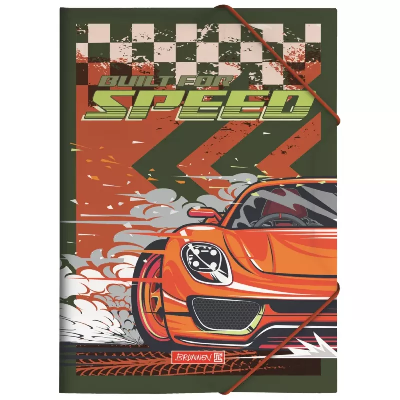 BRUNNEN Fast Wheels Dokumentenmappe A4 Rot/Grün