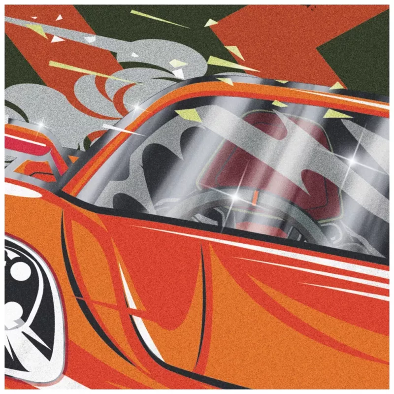 BRUNNEN Fast Wheels Dokumentenmappe A4 Rot/Grün