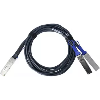 BlueLAN Kompatibles Mellanox MCP7H50-V01AR30 Passives 200GBASE-CR4 QSFP56 auf 2x100GBASE-CR2 QSFP56 Direct Attach Breakout-Kabel, 2m, AWG26