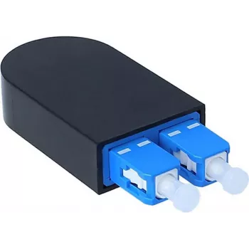 BlueOptics Loopback Adapter SC Duplex Singlemode SM 9/125µm Keramikferrule Blau