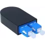 BlueOptics Loopback Adapter SC Duplex Singlemode SM 9/125µm Keramikferrule Blau