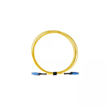 BlueOptics Duplex Fiber Optic Patch Cable, MDC-UPC to MDC-UPC, Singlemode 9/125µm, G.657, 3m, Blau