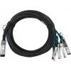 BLUEOPTICS Kompatibles Extreme Networks 100G-DACP-QSFP4SFP1M BlueLAN Passives 100GBASE-CR4 QSFP28 auf 4x25GBASE-CR SFP28 Direct Attach Breakout-Kabel, 1m, AWG26 (100G-DACP-QSFP4SFP1M-BL)