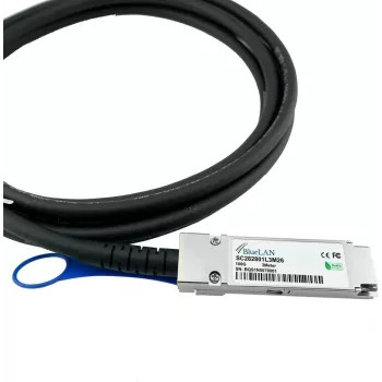 BlueOptics Fortinet FN-CABLE-QSFP28-2 Kompatibles BlueLAN SC282801L2M30 QSFP28 Direct Attach Kabel, 100GBASE-CR4, 30AWG, 2 Meter