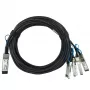 BlueOptics D-Link DEM-CB100Q28-4S28 BlueLAN Passives 100GBASE-CR4 QSFP28 auf 4x25GBASE-CR SFP28 Direct Attach Breakout-Kabel, 1 Meter