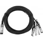 BlueOptics NVIDIA MCP7904-X02AA BlueLAN Passives 40GBASE-CR4 QSFP auf 4x10GBASE-CR SFP+ Direct Attach Breakout-Kabel, 3 Meter