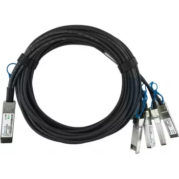 BlueOptics Dell 470-ABOR BlueLAN Passives 100GBASE-CR4 QSFP28 auf 4x25GBASE-CR SFP28 Direct Attach Breakout-Kabel, 1 m