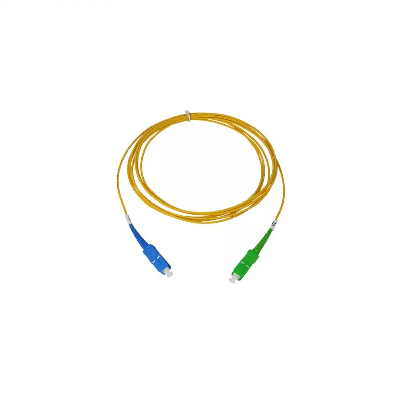 BlueOptics Simplex Glasfaser-Patchkabel SC-UPC/SC-APC Singlemode 10m OS2 LSZH Gelb