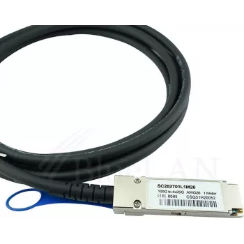 Kompatibles Extreme Networks 10423 BlueLAN passives 100GBASE-CR4 QSFP28 auf 4x25GBASE-CR SFP28 Direct Attach Breakout-Kabel, 3m, AWG26 (10423-BL)