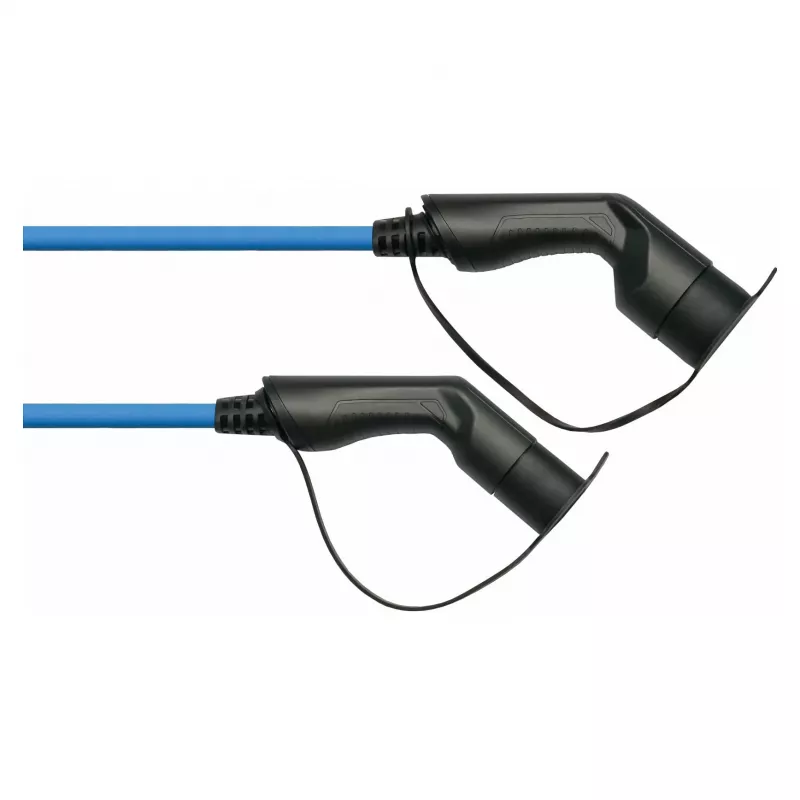 KABELMEISTER Mode 3 EV-Ladekabel, Typ 2 Stecker auf Buchse, 3-phasig, 16A, 11kW, Blau, 7,5m