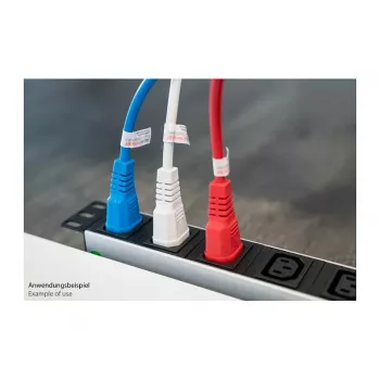 Kabelmeister Cold Device Extension Cable C14 to C13, Red, 0.5m, 3x0.75mm²