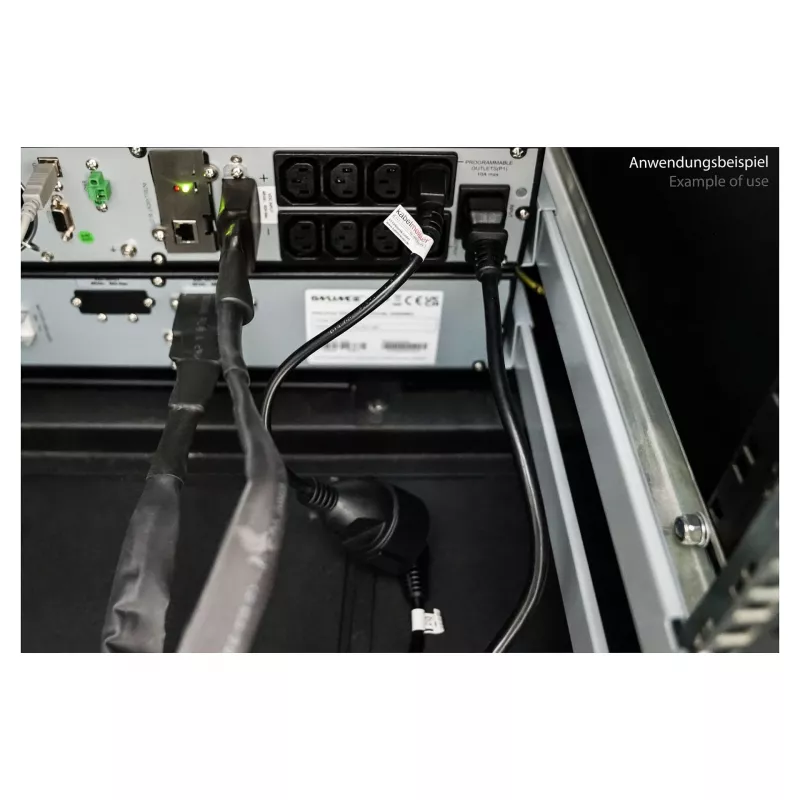 Kabelmeister Netzkabel C14 auf Schuko Steckdose Schwarz 0,5m