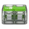 WAGO 221-422 2-Leiter Kompakt-Spleißverbinder, 0,14-4 mm², transparent/orange
